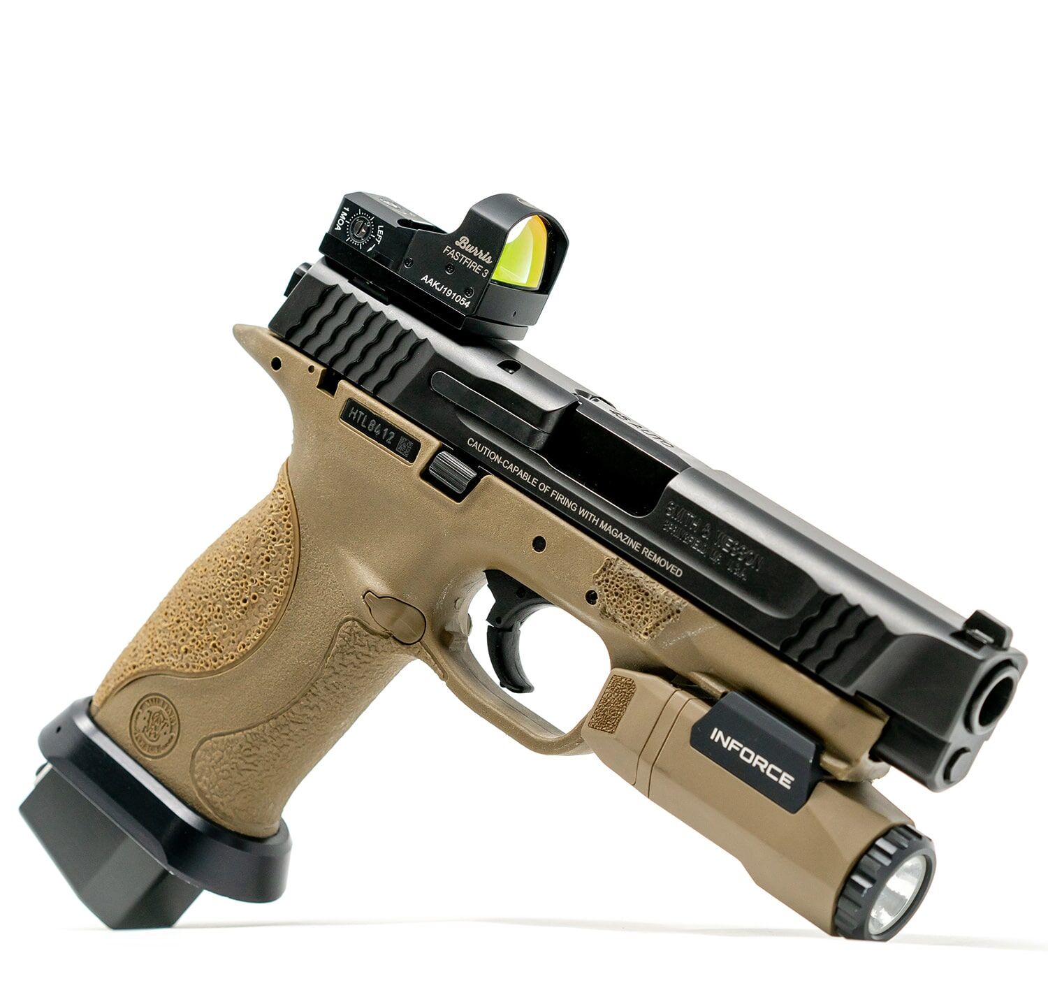 SW M+P 9 M2.0 SHIELD EZ W/LASER 9MM PISTOL SEMI-AUTO 3.675IN BLACK 2-8RD  MAGS - Winter Timber Outdoors, image size:1500x1414